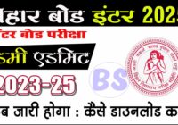 Bihar Board 12th Dummy Admit Card 2025