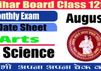 bihar board 12th Monthly Exam Date Sheet