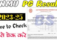 LNMU PG Semester 1 Result 2024